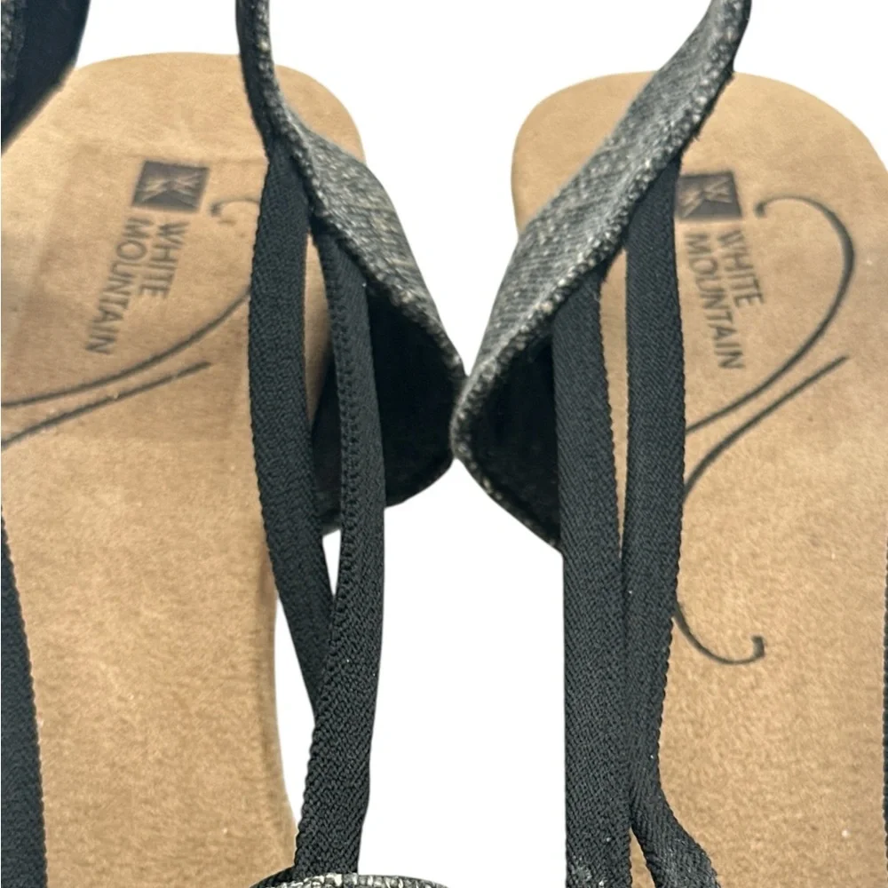 White Mountain Women's Serene Wedge Sandals With Floral‎ Accent